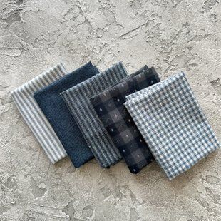 Набір японської бавовни Winter's Breath 5 відрізів по 25*35 см
