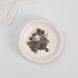 Ґудзики Квіточки на ніжці 4 мм для лялькового одягу Срібло 10 шт