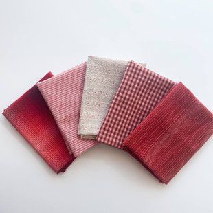 Набір японської бавовни Ruby Flame 5 відрізів по 25*35 см