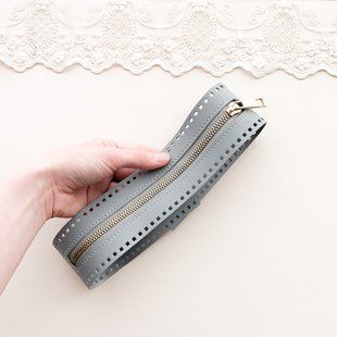Блискавка для сумки 54 см Сіро-блакитна
