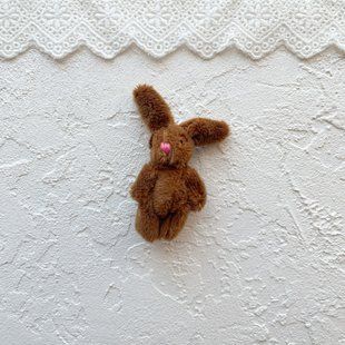 Кролик м'який 8 см Шоколад