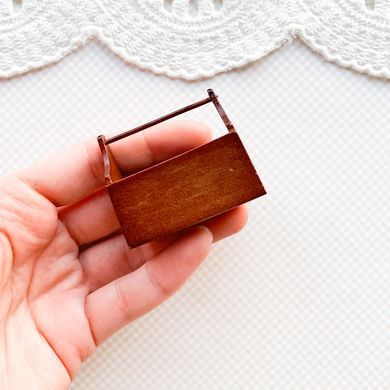 Мініатюра ящик для зберігання 4.5*4 см Горіх