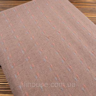 Японский фактурный хлопок 25*35 см Капли светло-коричневый