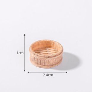 Мініатюра кошик 2.4*1 см Світла