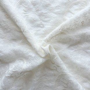 Ткань жаккард пейсли 25*35 см Айвори
