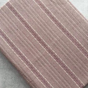 Японский фактурный хлопок 23*31 см Полосы с орнаментом мокко