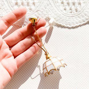 Справжня люстра (світиться) вітраж із розеткою 9*3.5 см Золото