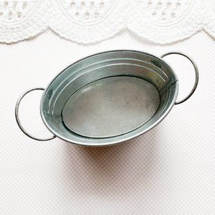 Миниатюра таз металлический 10*5.8 см