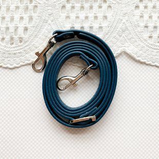 Ручка для сумки 105-125 см Синяя с Серебром