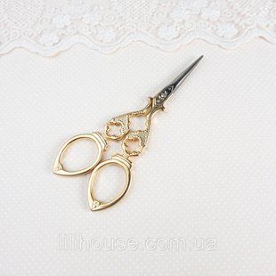 Ножницы для рукоделия и вышивки Барокко 12 см Золото
