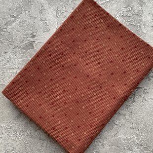 Японский фактурный хлопок 25*35 см Решетки бордо