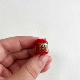 Миниатюрная баночка джема с клубникой 1.7 см
