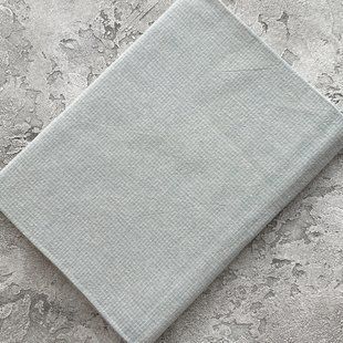 Японский фактурный хлопок 25*35 см Микро клеточка на голубом