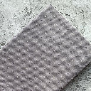 Японский фактурный хлопок 25*35 см Решетки серо-лиловый