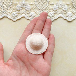 Шляпа пластиковая плетение 3.7 см Бежевая