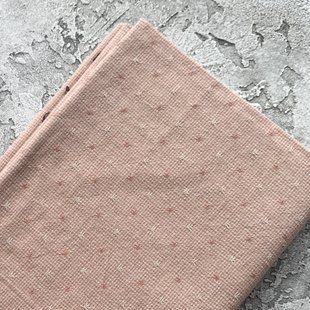 Японский фактурный хлопок 25*35 см Решетки оранжевый