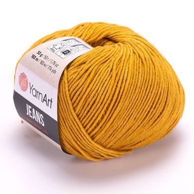 Пряжа YarnArt Jeans №84 Горчица