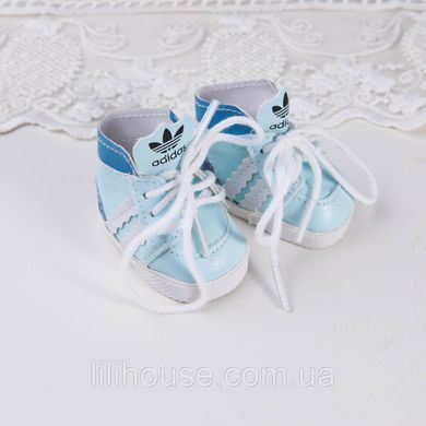 Кросівки для ляльки високі "Adidas" 5*2.6 см М'ята