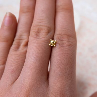 Люверс Череп 4*1.5*4 мм внутрішній &Oslash; 1.5 мм набір 5 шт Золото