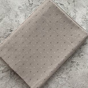 Японский фактурный хлопок 25*35 см Решетки светло-серый