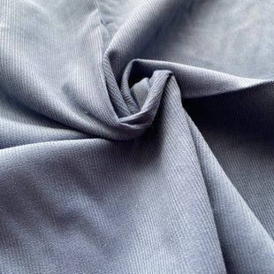 Микровельвет полоска 25*35 см Голубой