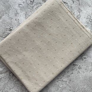 Японский фактурный хлопок 25*35 см Решетки олива