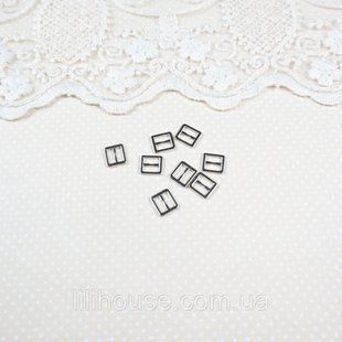 Міні пряжки 8*7 мм Срібло 5 шт