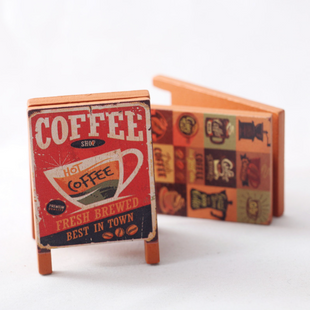 Мініатюра штендер вивіска Coffee 6*4 см