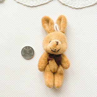 Кролик м'який 11 см Коричневий