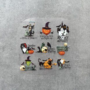Термотрансферні наклейки Halloween 4 см