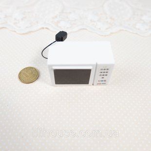 Мініатюра мікрохвильова піч 4.4*2.5 см Біла