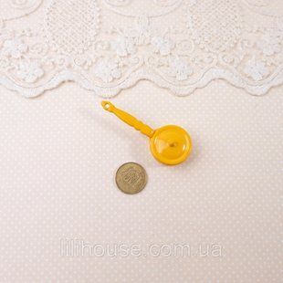 Миниатюра ковш 5*1.5 см Желтый