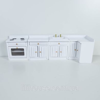 Мініатюра кухонний гарнітур 30*8.2*5 см Білий