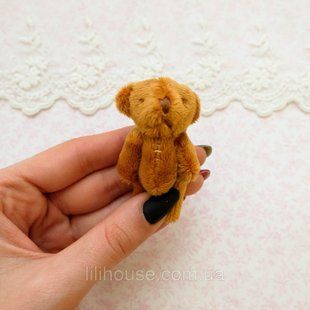 Ведмедик м'який 6.5 см Коричневий